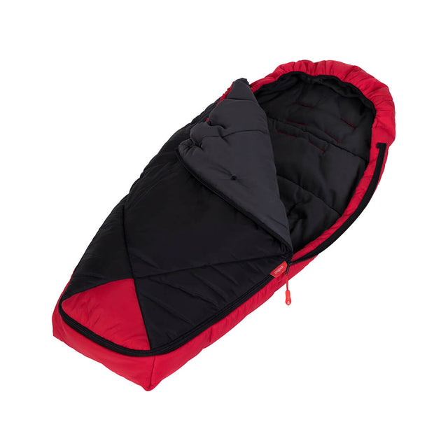 phil&teds sac de couchage snuggle & snooze avec ouverture par le haut en rouge 3/4 view_red