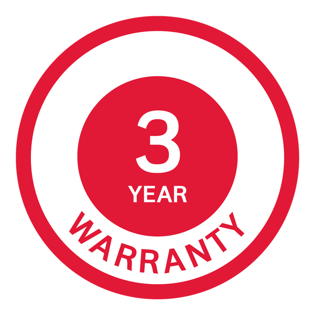 3 year warranty