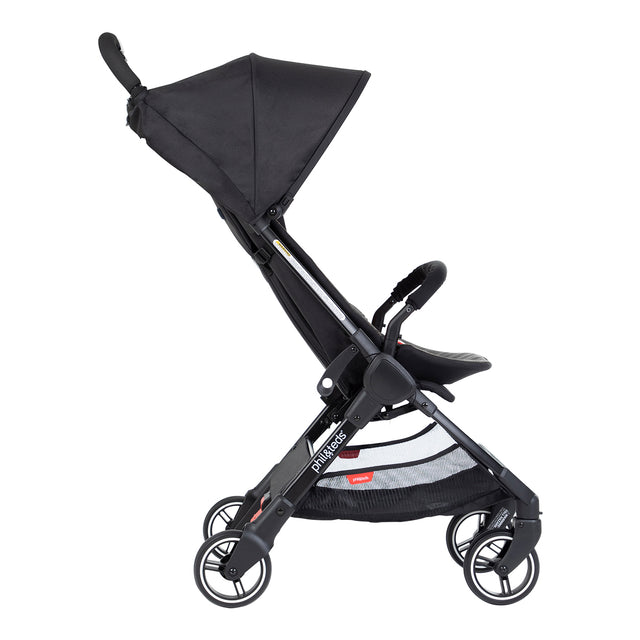 phil&teds go light and compact buggy in charcoal side view_charcoal