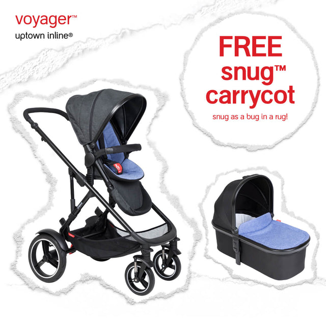 voyager buggy with snug carrycot free